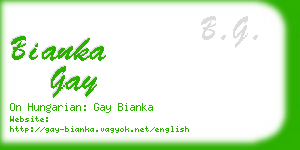 bianka gay business card